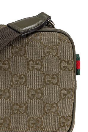 Gucci Green Shoulder Bag With "GG" Pattern