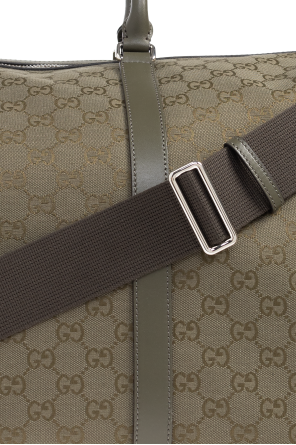 Gucci Green Carry-On Bag With 'GG' Pattern