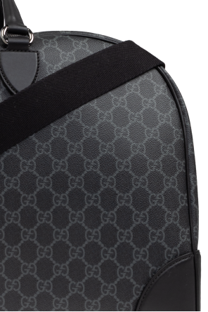 Gucci Black Carry-On Bag Emblem Medium
