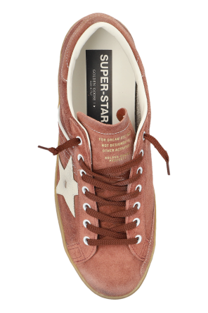 Golden Goose Red ‘Super-Star Double Quarter With S’ Sports Shoes