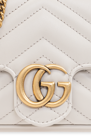 Gucci Cream Shoulder Bag GG Marmont 2.0
