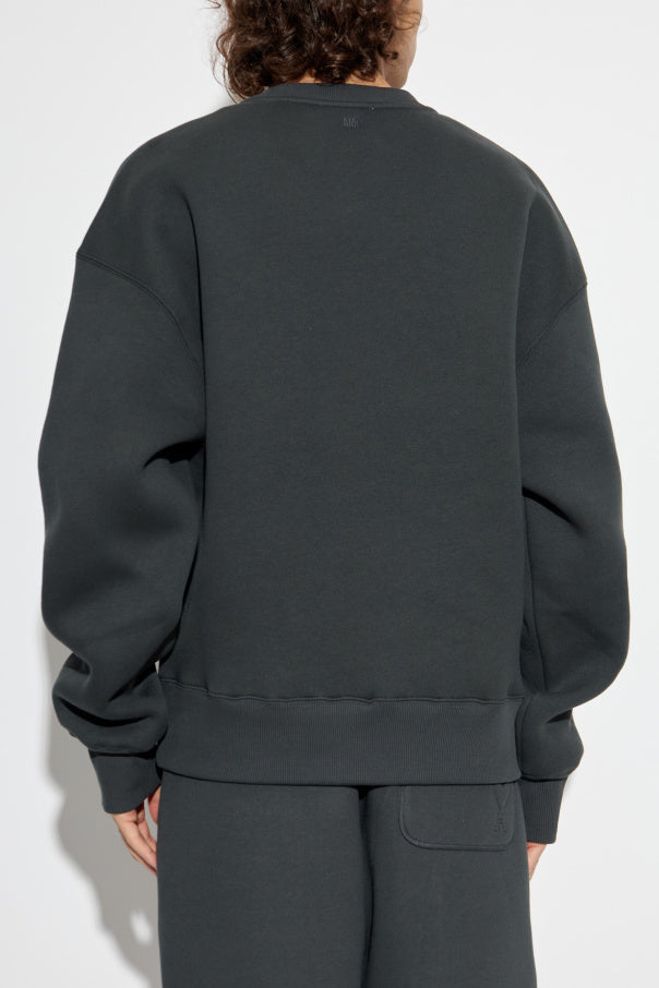 Ami Alexandre Mattiussi Grey Sweatshirt With Logo
