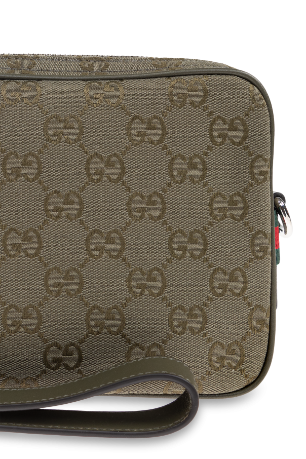 Gucci Green Handbag With "GG" Pattern
