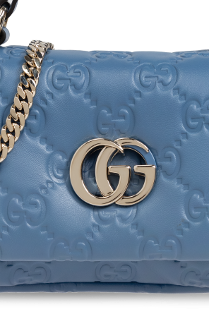 Gucci Blue Handbag GG Milano Small