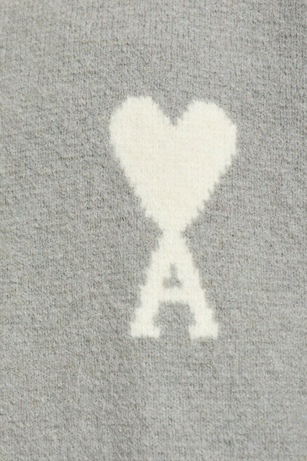 Ami Alexandre Mattiussi Grey Sweater With Logo
