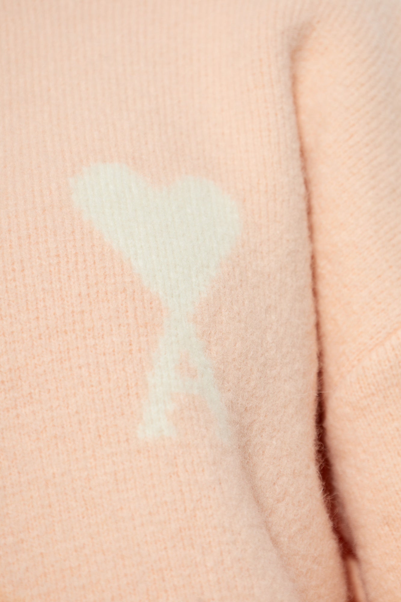 Ami Alexandre Mattiussi Pink Wool Sweater With Logo