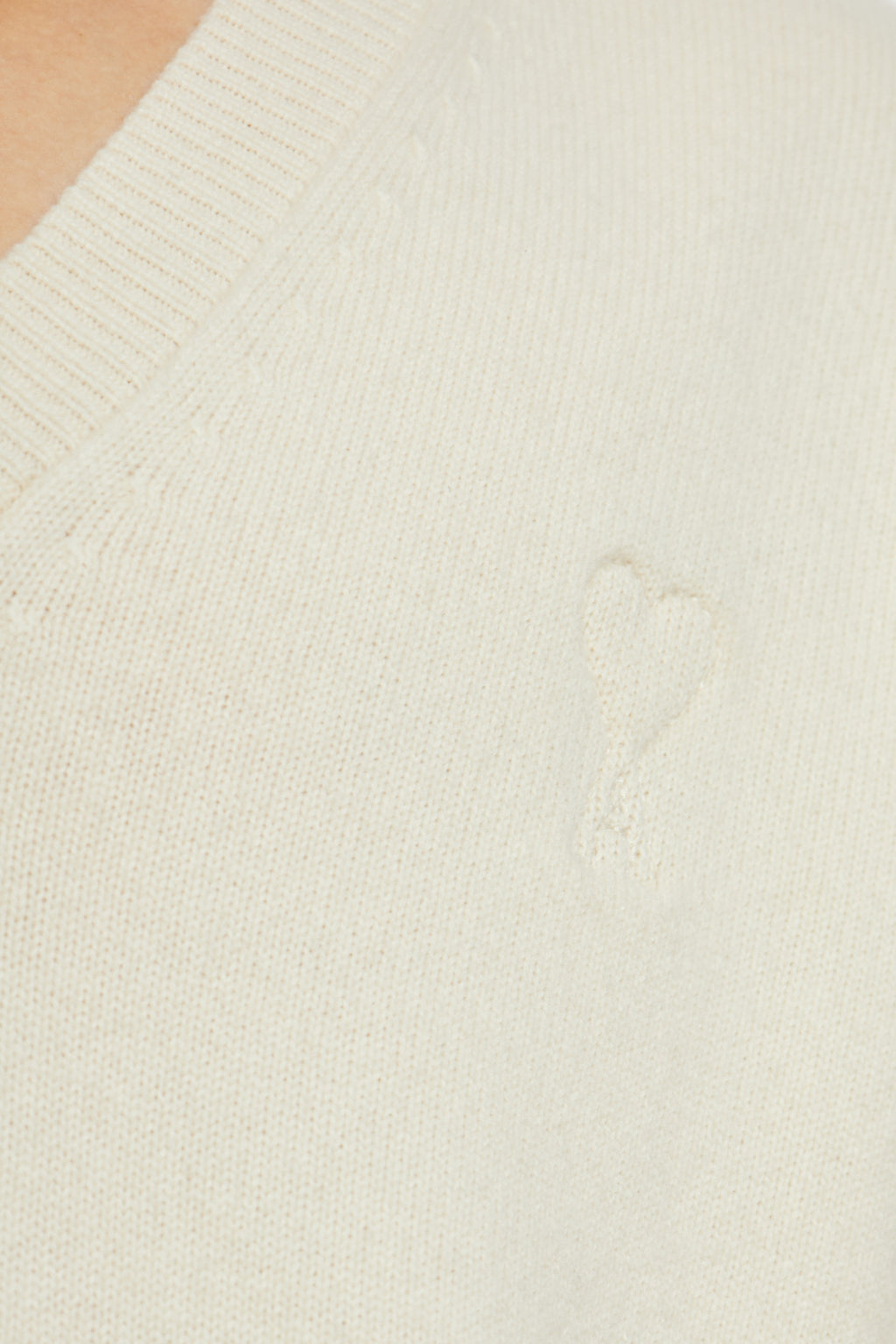Ami Alexandre Mattiussi Cream Sweater With Logo