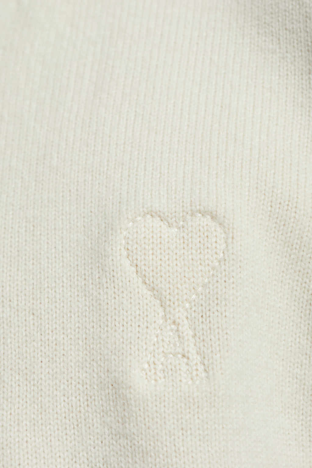 Ami Alexandre Mattiussi Cream Wool Turtleneck With Logo