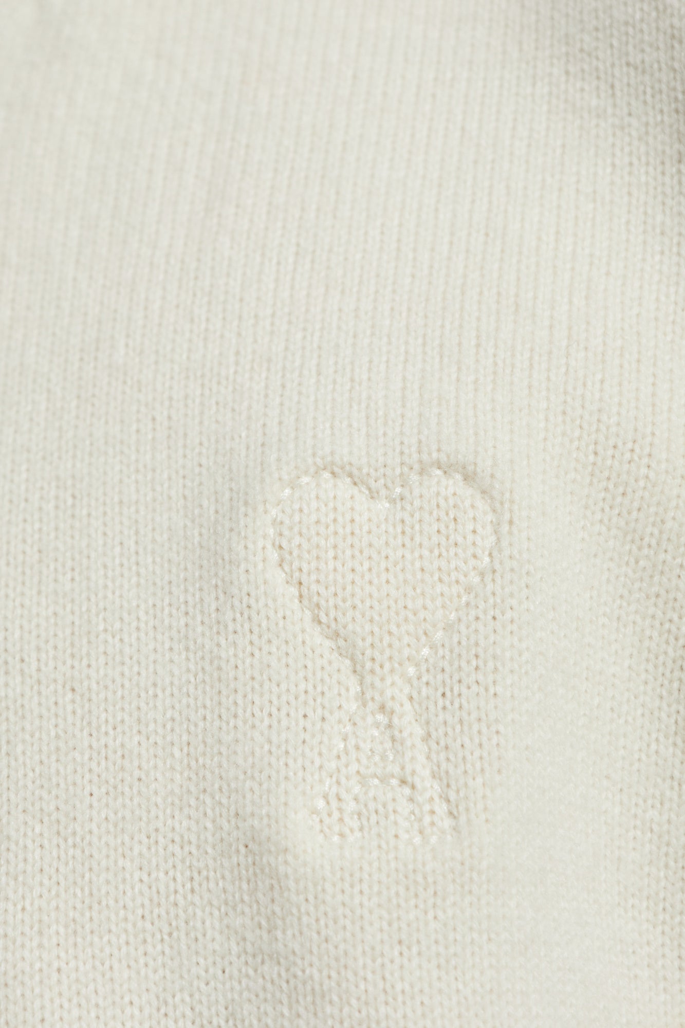 Ami Alexandre Mattiussi Cream Wool Turtleneck With Logo