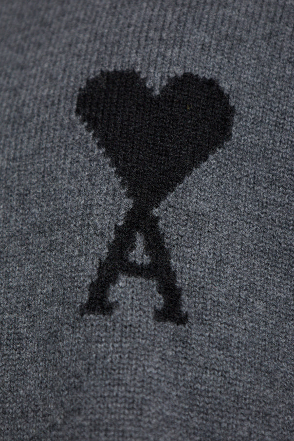 Ami Alexandre Mattiussi Grey Wool Turtleneck