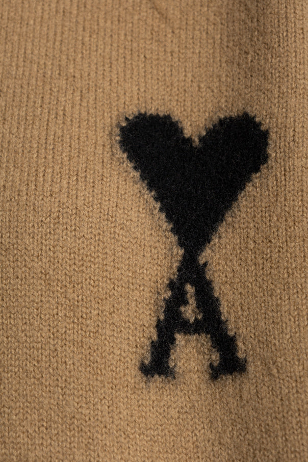 Ami Alexandre Mattiussi Beige Wool Turtleneck