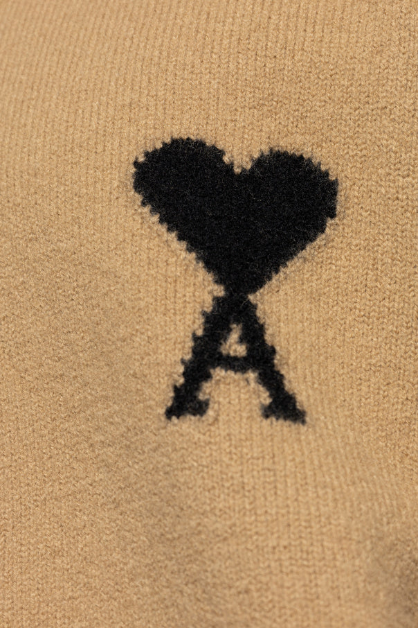 Ami Alexandre Mattiussi Beige Wool Sweater