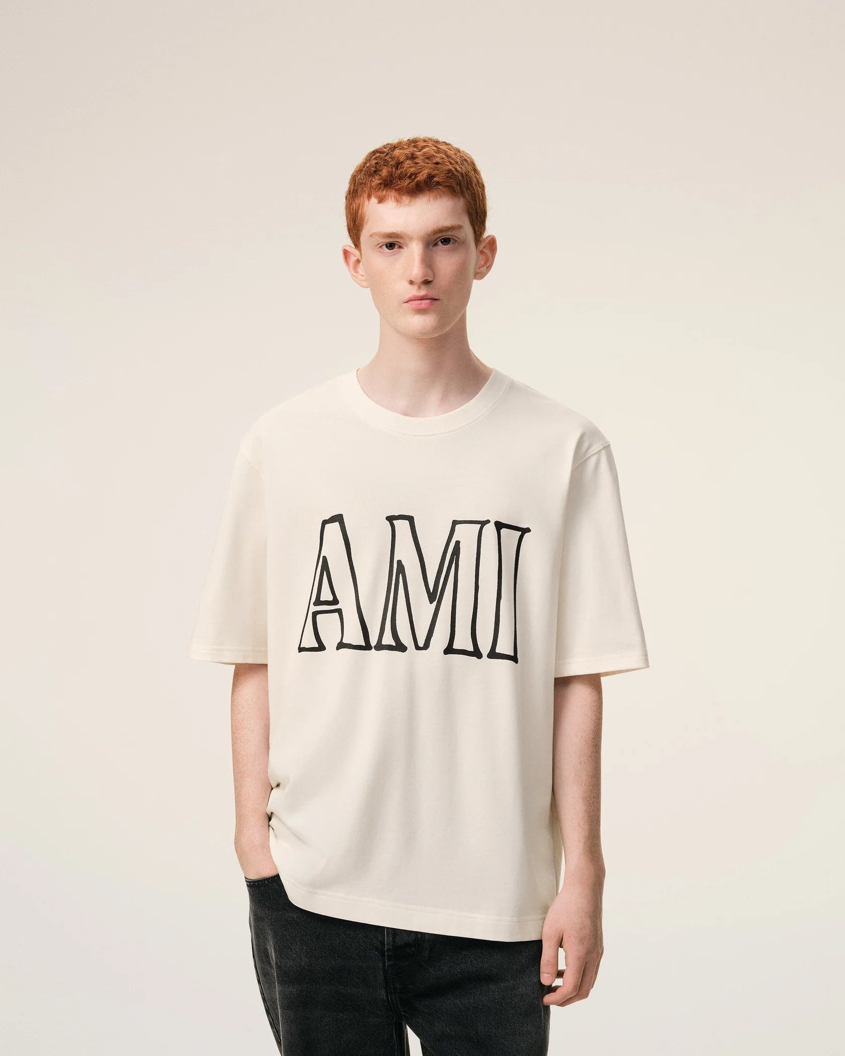 Ami Paris Футболка бежева UTS380.726.136