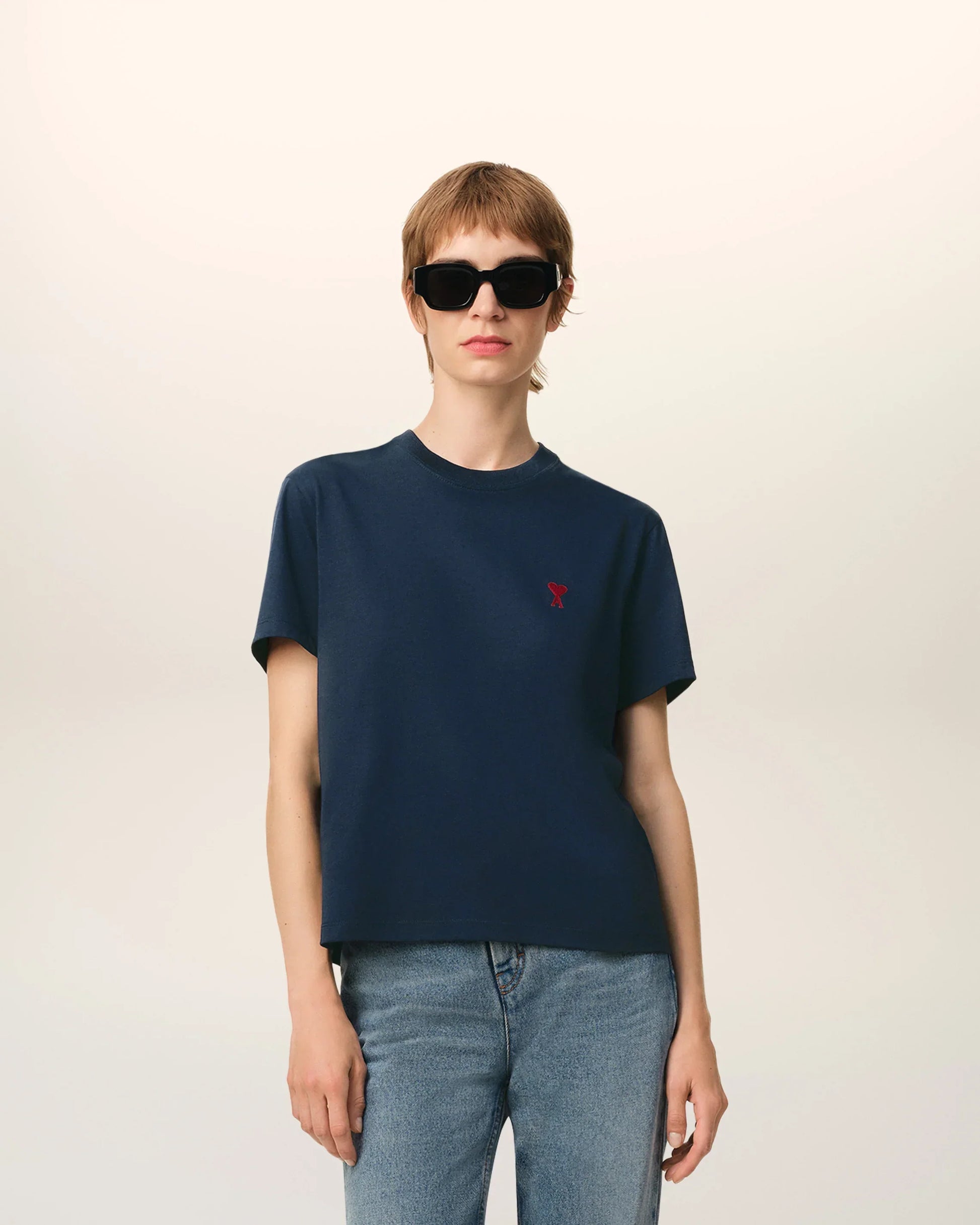 Ami Paris Футболка з монограмою Ami de Coeur H25BFUTS035.724.430