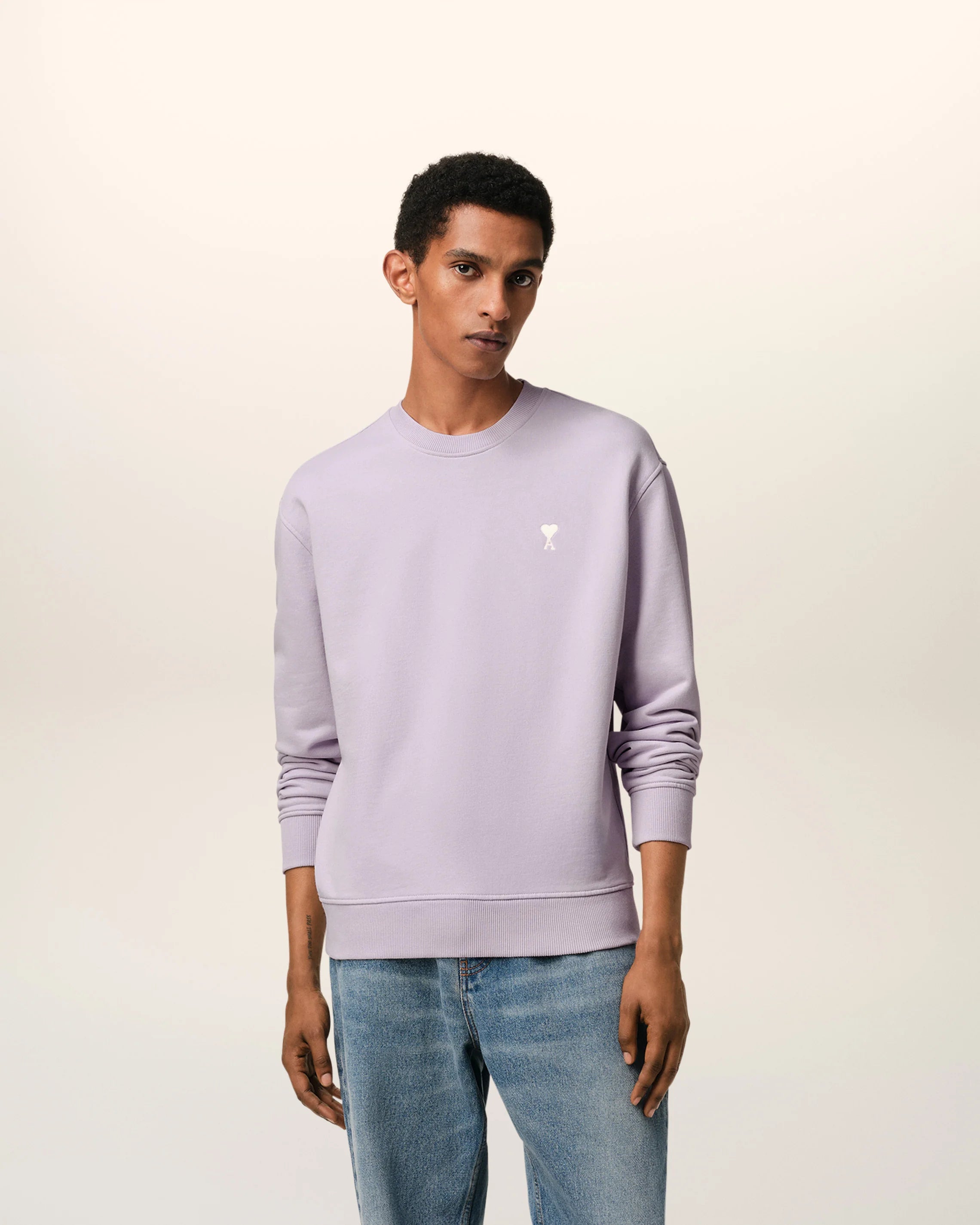 Ami Paris Світшот фіолетовий Ami De Coeur HSW060.730.504