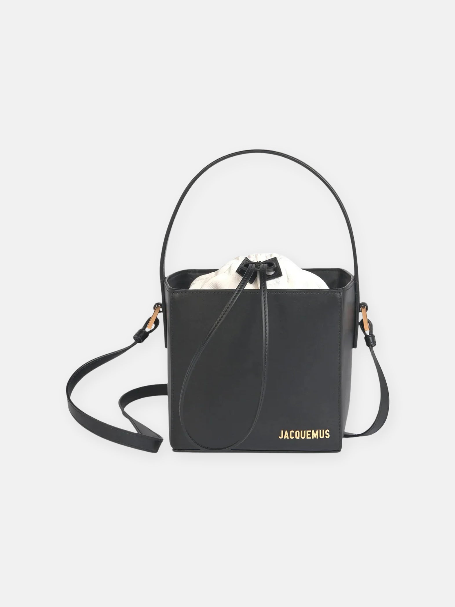 Jacquemus Сумка чорна Le Seau Carré 213BA17