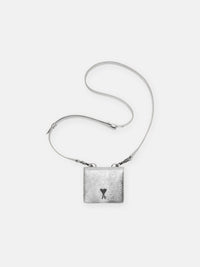 Ami Paris Сумка срібляста Ami De Coeur USL101.AL