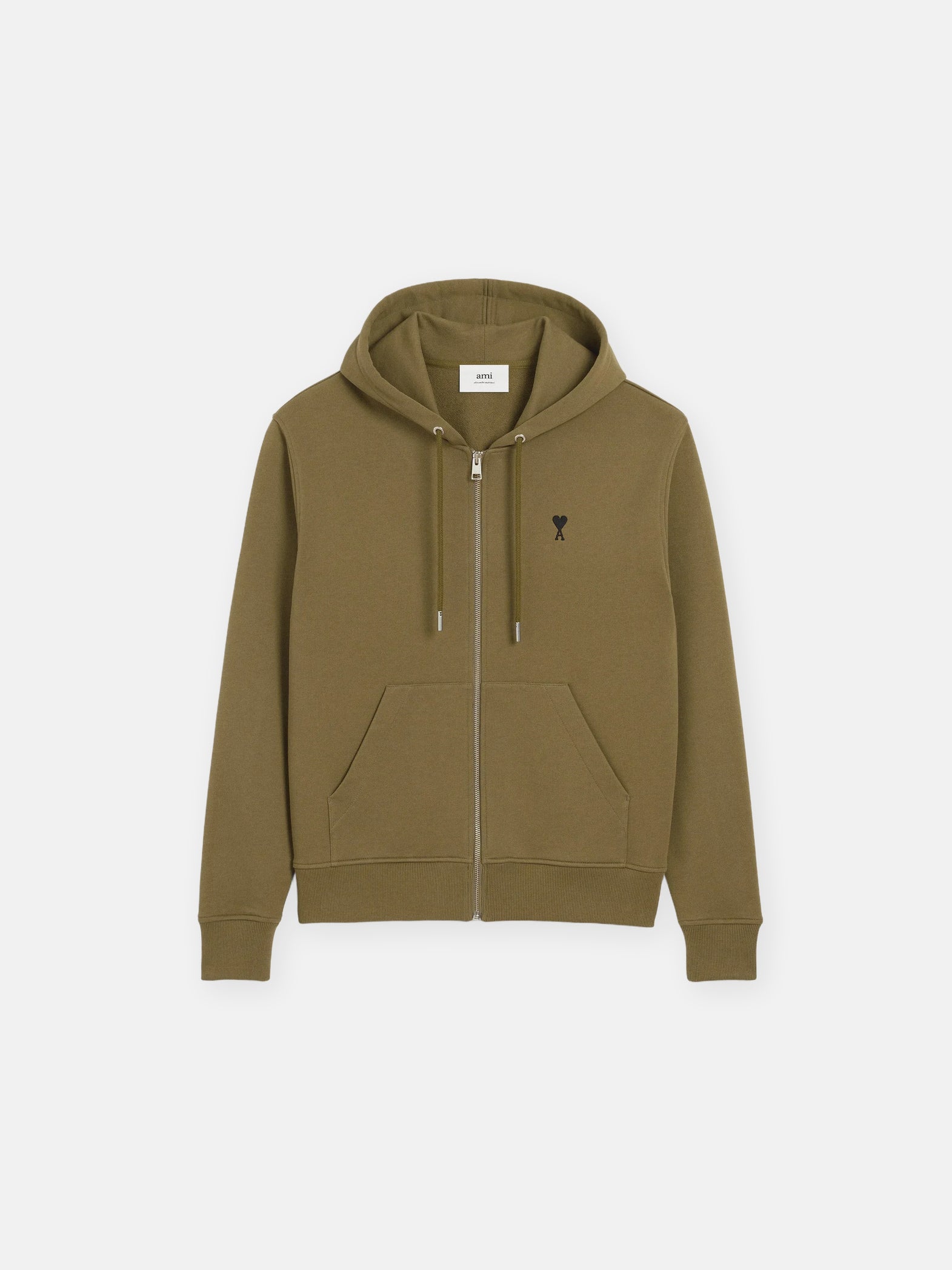Ami Paris Худі зелений Ami De Coeur HSW765.730.298