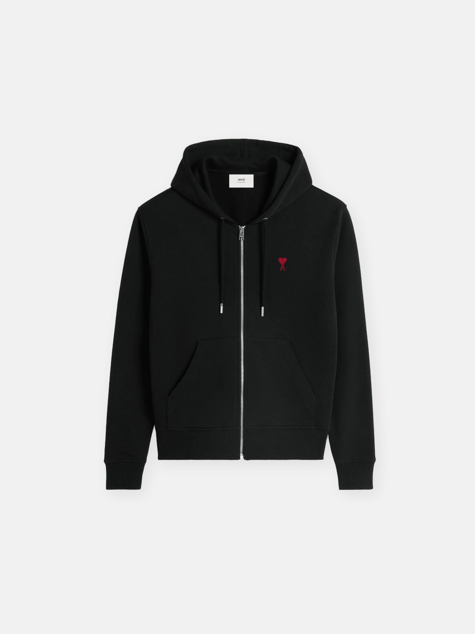 Ami Paris Худі чорний Ami De Coeur BfuSW435.724.001