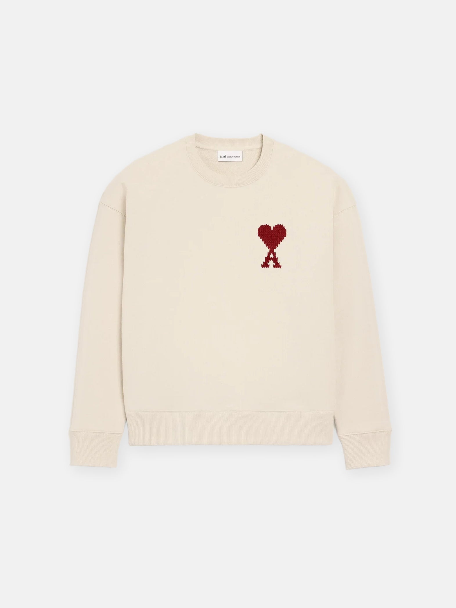 Ami Paris Світшот бежевий Ami De Coeur USW778.747.A016
